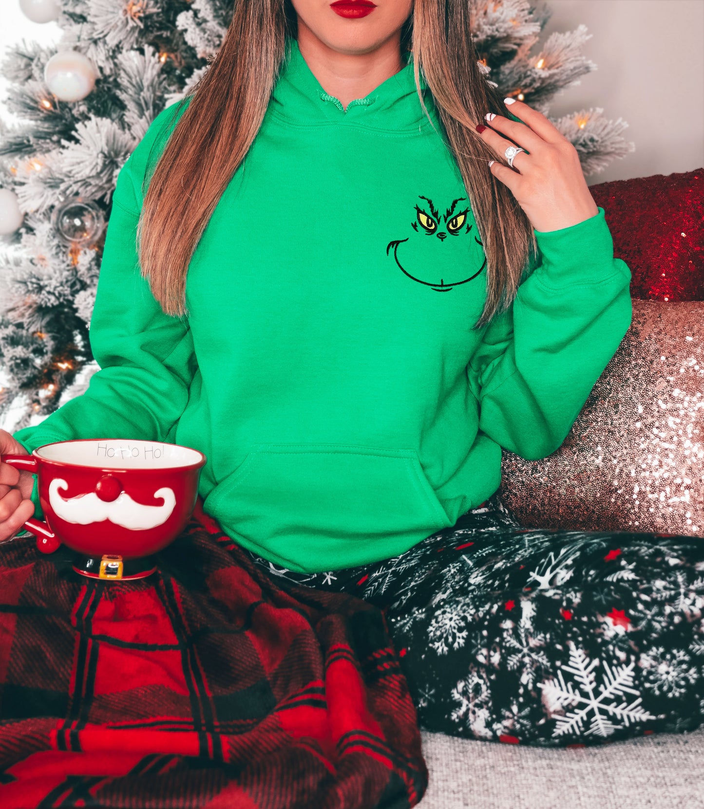 Grinch Embroidered Sweatshirt