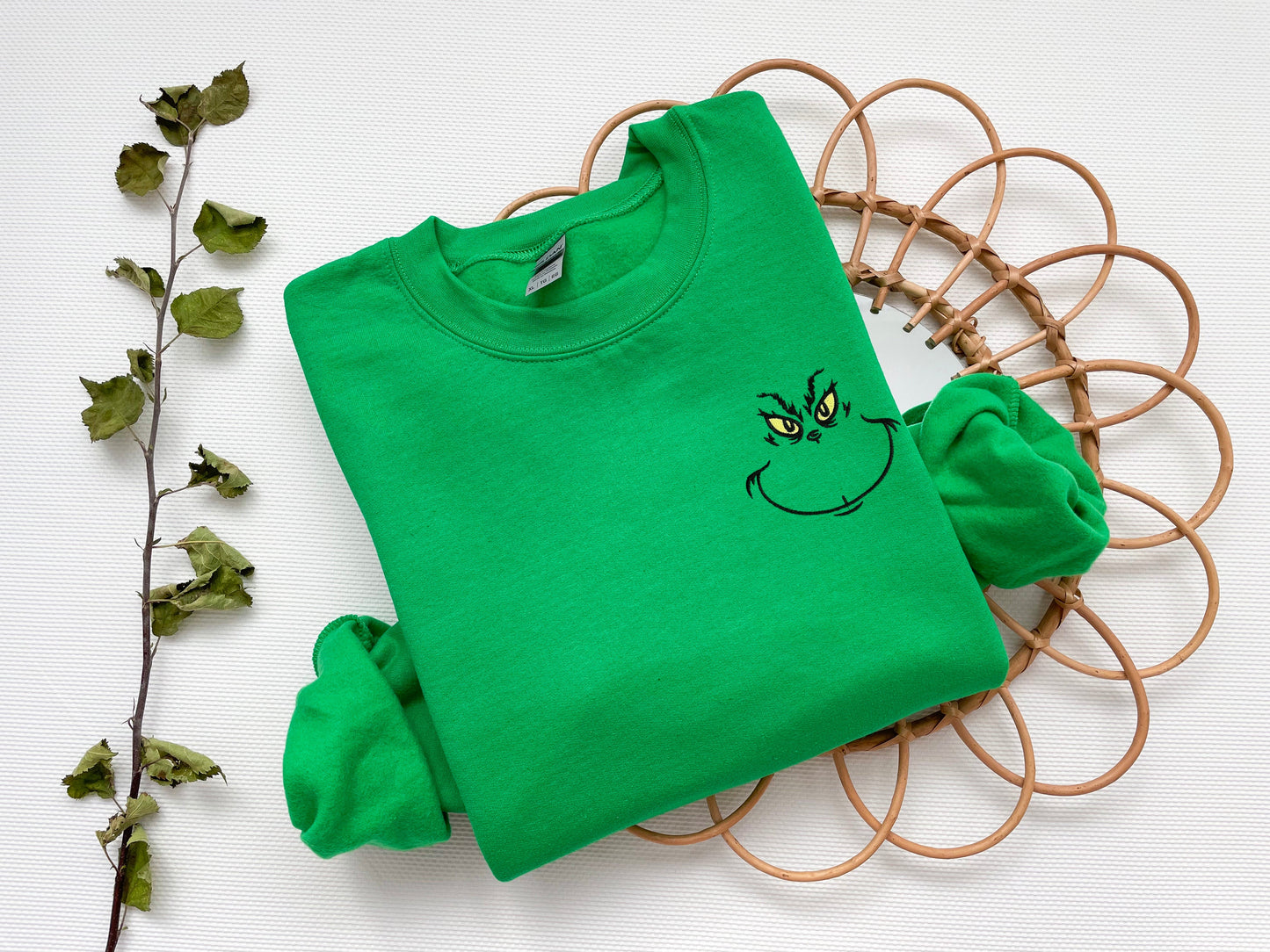 Grinch Embroidered Sweatshirt