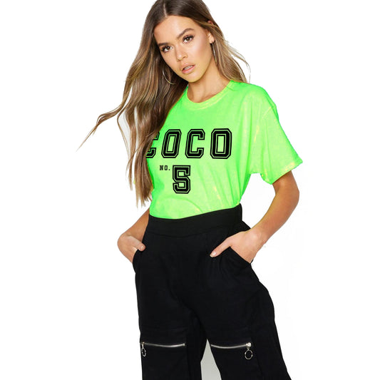 Coco No5 Neon Unisex Shirt