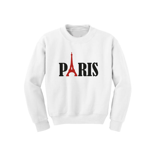 Paris Love Eiffel Tower Sparkle Sweatshirt